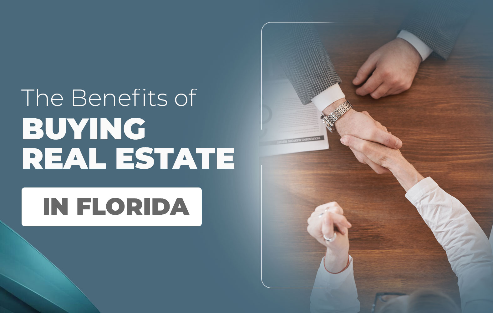 The benefits of buying real estate in Florida