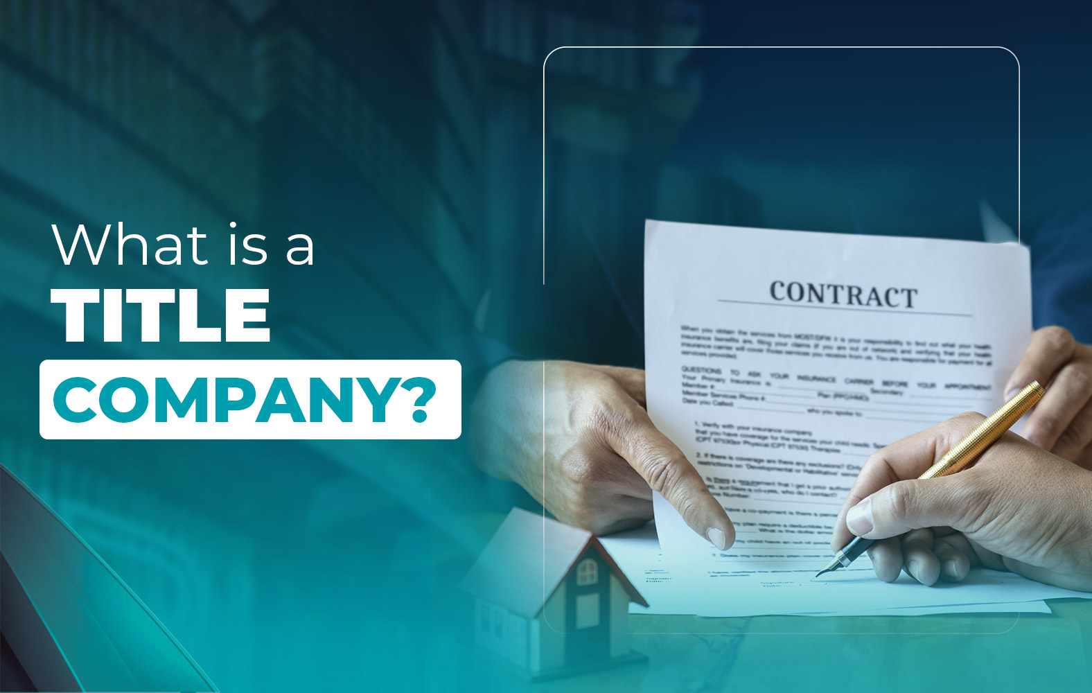 Do you know what the work of a title company is?